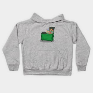 Dumpster Flowers Kids Hoodie